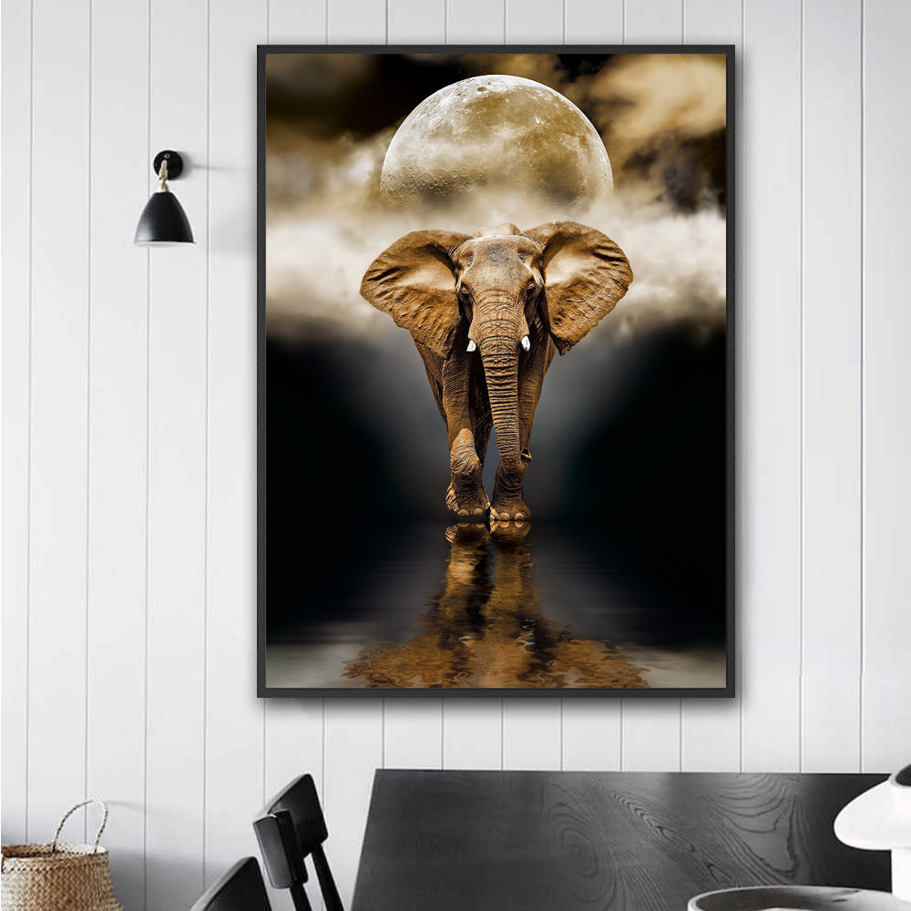 Creative Elephant Canvas Painting