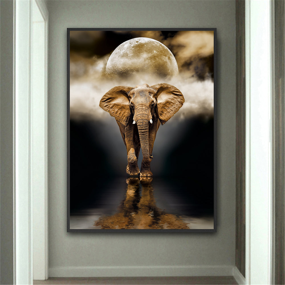 Creative Elephant Canvas Painting