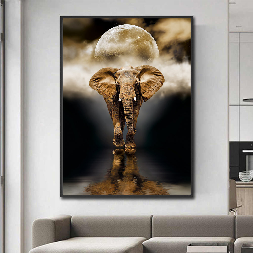 Creative Elephant Canvas Painting