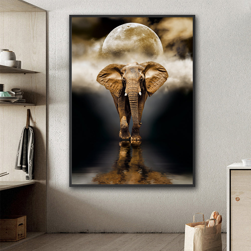 Creative Elephant Canvas Painting