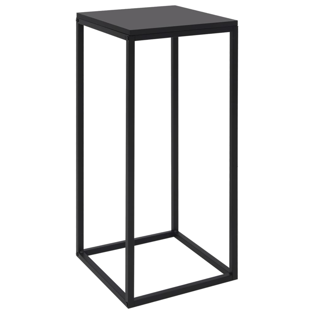 vidaXL Side Tables 2 pcs Black Steel-1