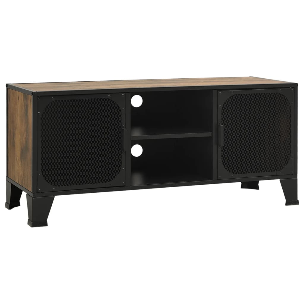 vidaXL TV Stand TV Unit Sideboard TV Unit Media Unit Cupboard Metal and MDF-1