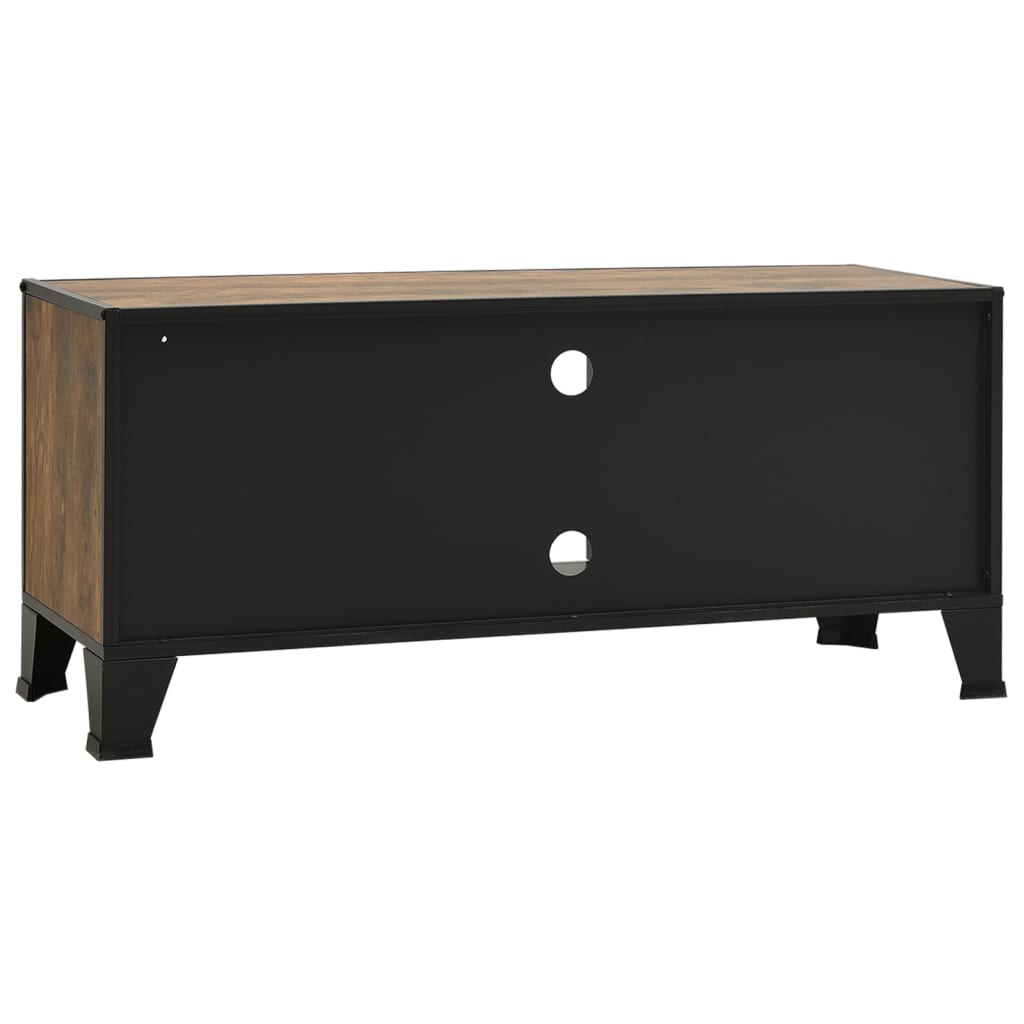 vidaXL TV Stand TV Unit Sideboard TV Unit Media Unit Cupboard Metal and MDF-8