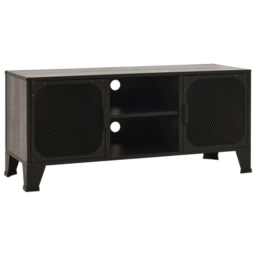 vidaXL TV Stand TV Unit Sideboard TV Unit Media Unit Cupboard Metal and MDF-4