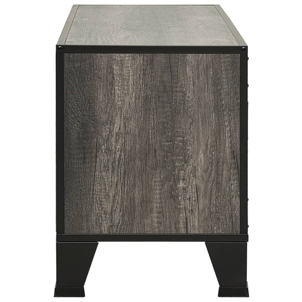 vidaXL TV Stand TV Unit Sideboard TV Unit Media Unit Cupboard Metal and MDF-14