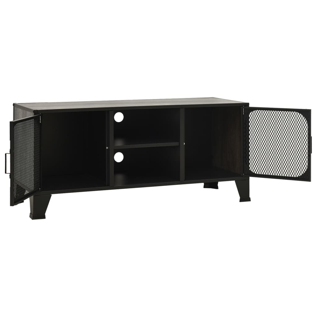 vidaXL TV Stand TV Unit Sideboard TV Unit Media Unit Cupboard Metal and MDF-16
