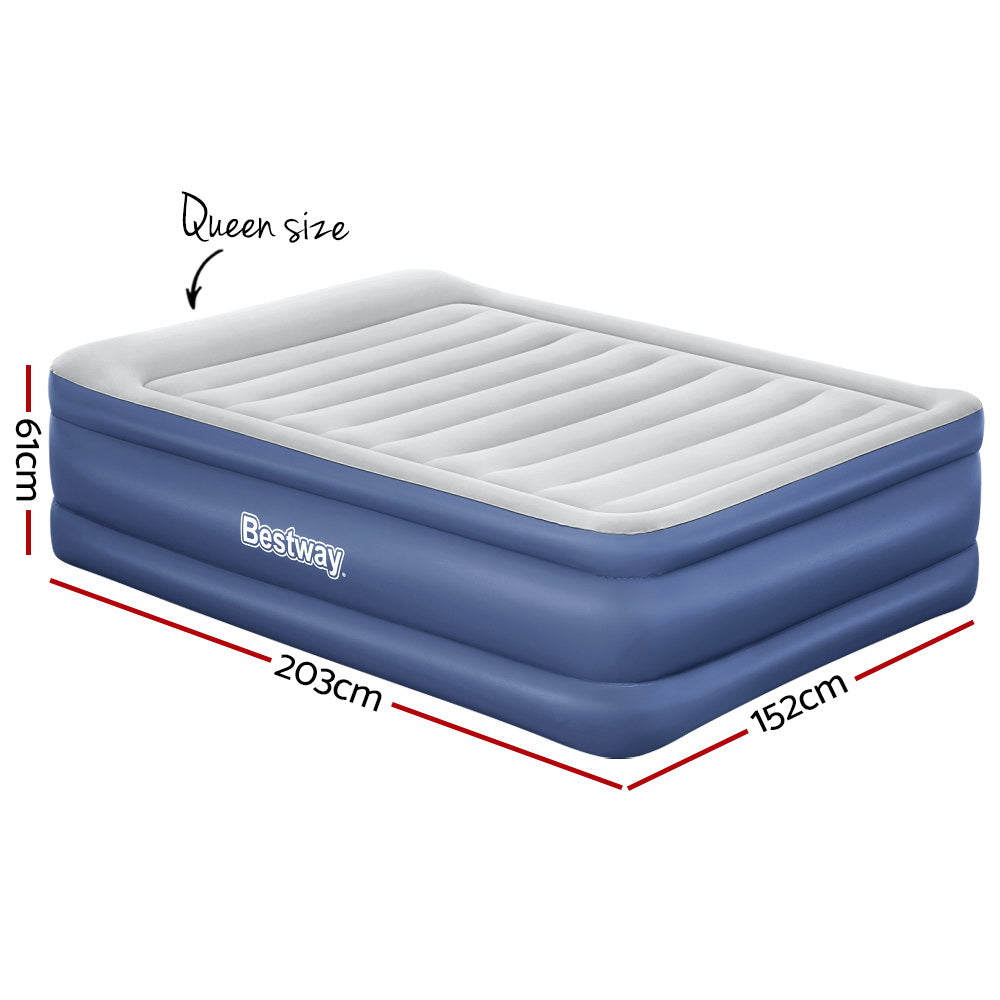 Bestway Air Bed Beds Queen Mattress Inflatable TRITECH Airbed-1