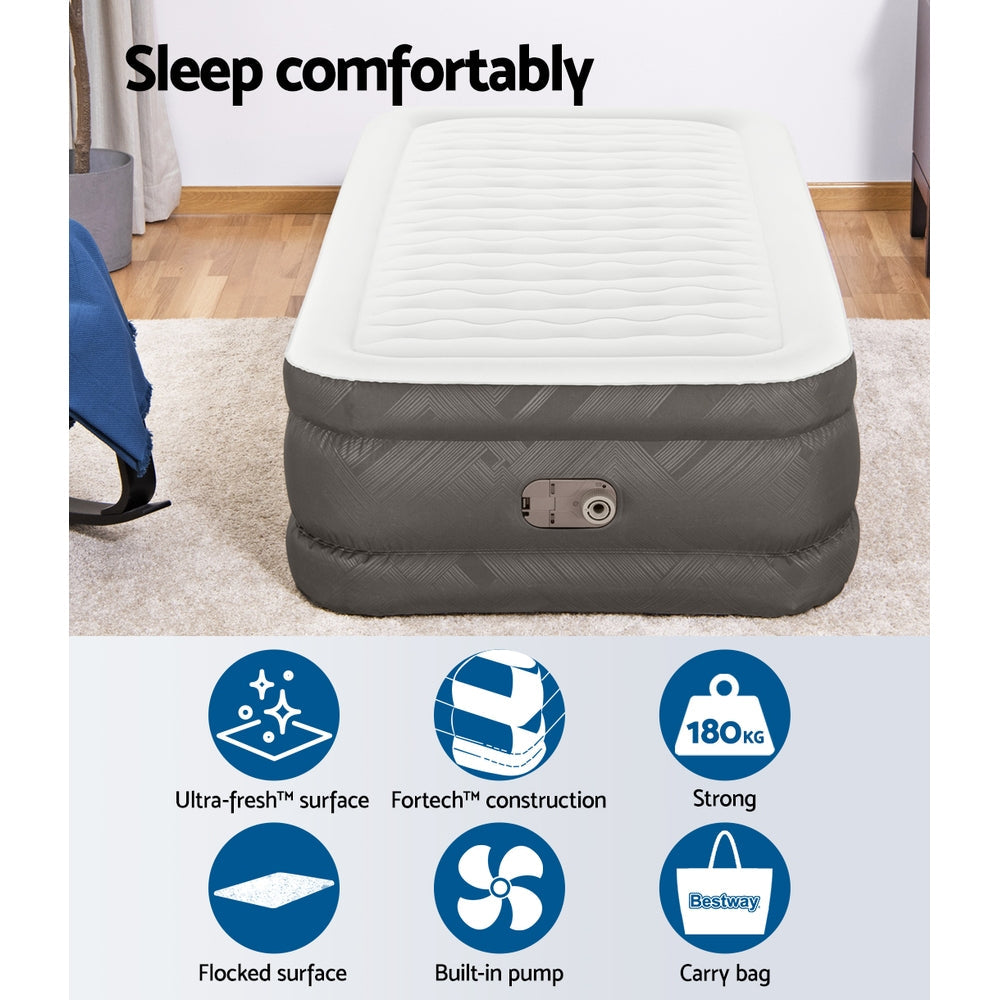 Bestway Air Mattress Bed Single Size Inflatable Camping Beds 46CM-4