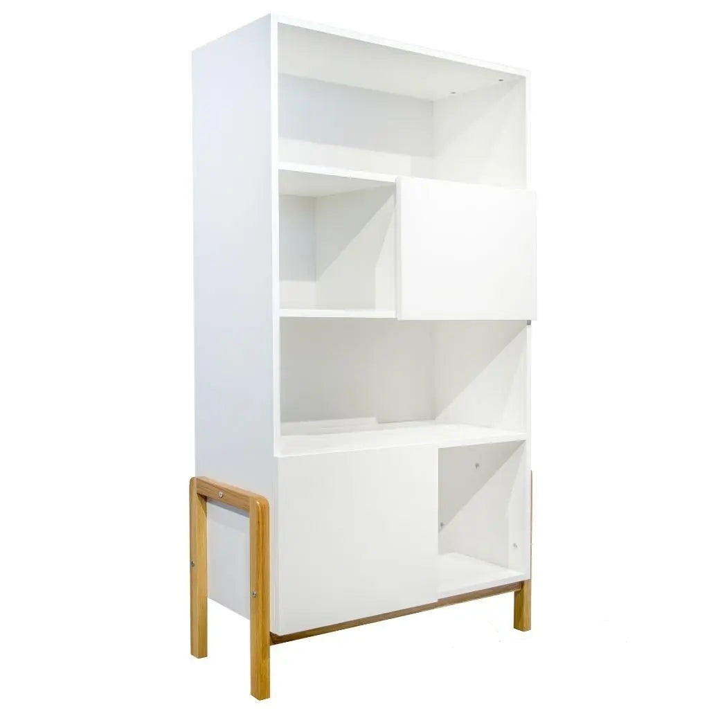 A built-in shelf for a children's room-0