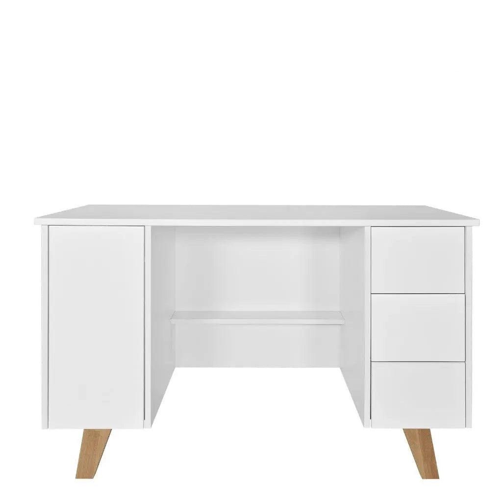 Desk "ZARA" 124x60 cm. White or gray-0