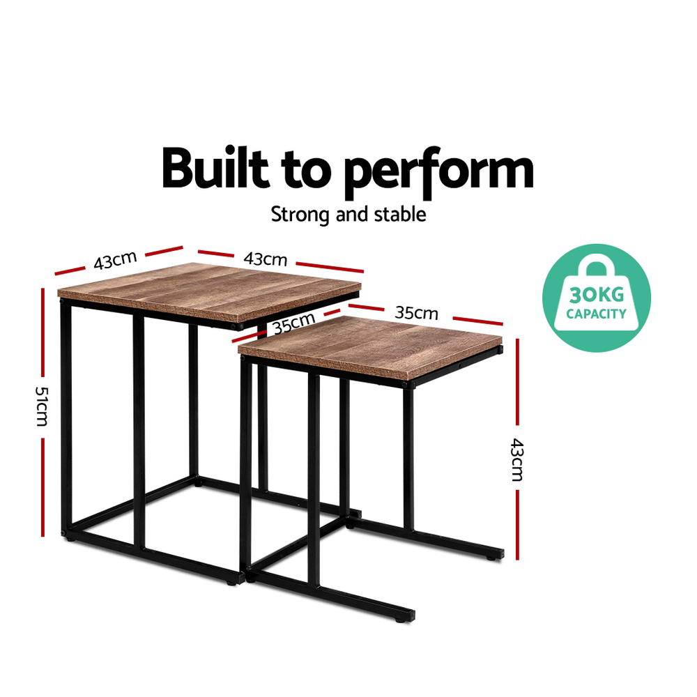 Rustic Nesting Coffee / Side Tables-2